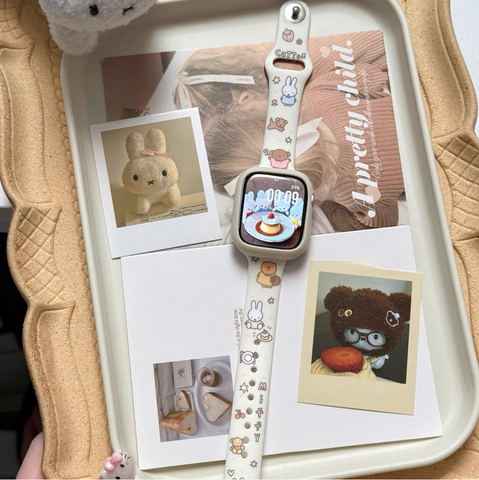 ［キャラグッズ］ミッフィー Apple Watch ウォッチ ベルト 交換バンド