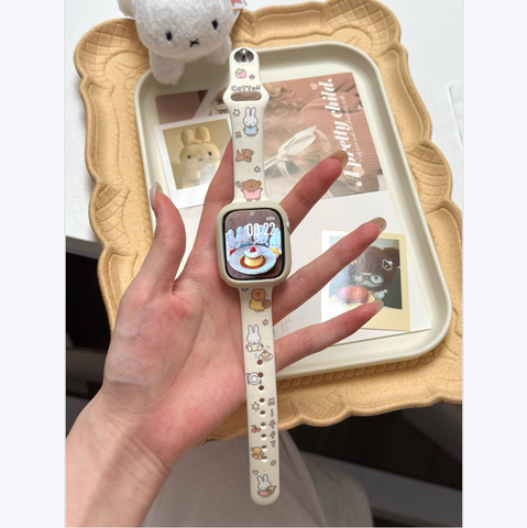 ［キャラグッズ］ミッフィー Apple Watch ウォッチ ベルト 交換バンド