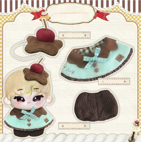 ［ぬい服］10cm 無属性 ぬいぐるみ用 お洋服【喫茶店】