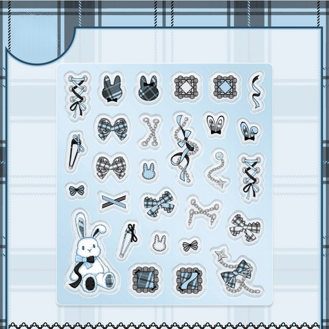 ［推し活グッズ］アクリルフレーム用パーツ ブラック【C7S4PA】