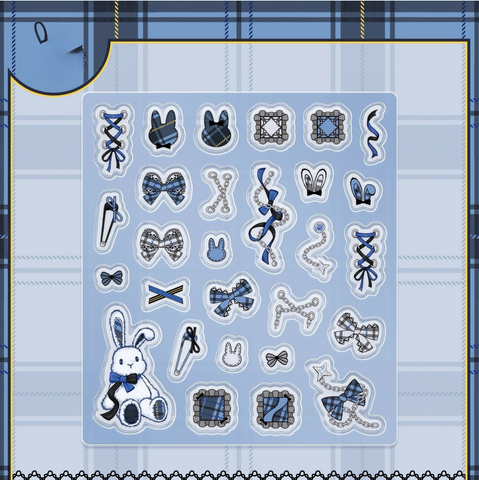 ［推し活グッズ］アクリルフレーム用パーツ ブラック【C7S4PA】