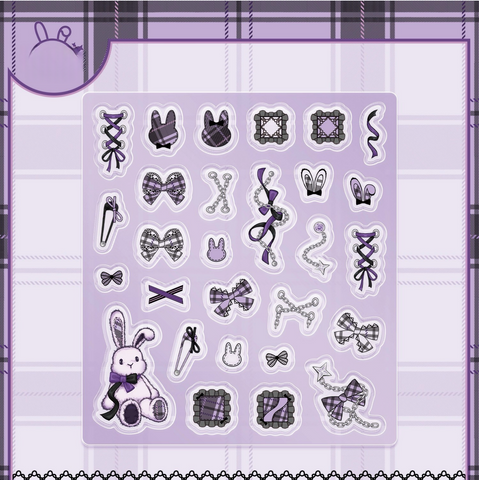 ［推し活グッズ］アクリルフレーム用パーツ ブラック【C7S4PA】