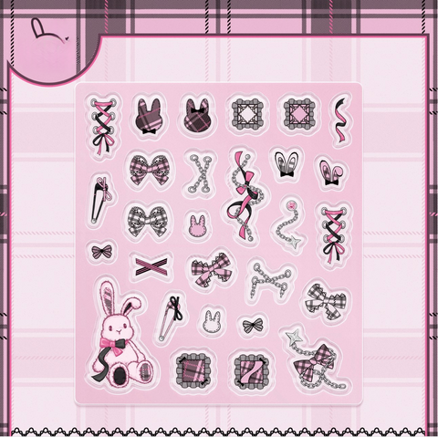 ［推し活グッズ］アクリルフレーム用パーツ ブラック【C7S4PA】