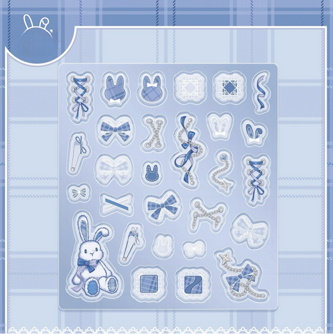 ［推し活グッズ］アクリルフレーム用パーツ ホワイト【N4V3AK】