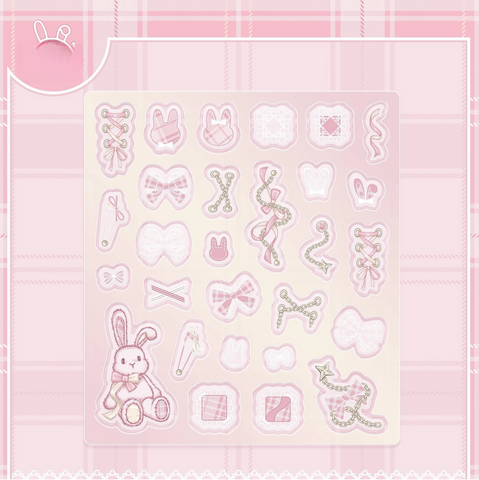 ［推し活グッズ］アクリルフレーム用パーツ ホワイト【N4V3AK】