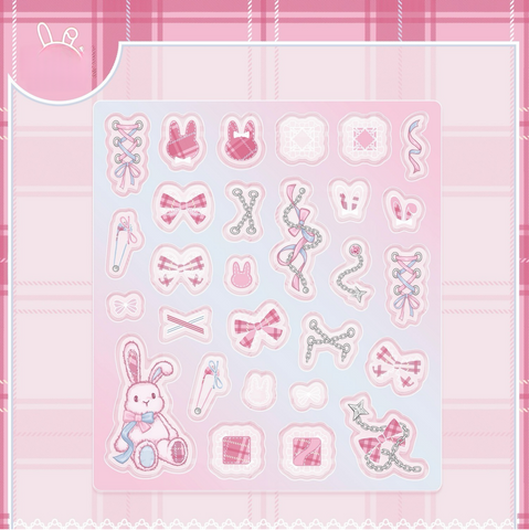 ［推し活グッズ］アクリルフレーム用パーツ ホワイト【N4V3AK】