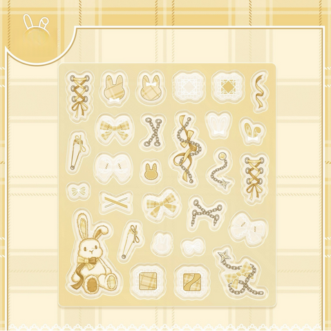 ［推し活グッズ］アクリルフレーム用パーツ ホワイト【N4V3AK】