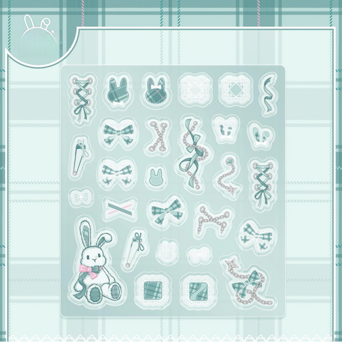 ［推し活グッズ］アクリルフレーム用パーツ ホワイト【N4V3AK】