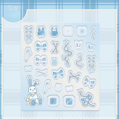 ［推し活グッズ］アクリルフレーム用パーツ ホワイト【N4V3AK】