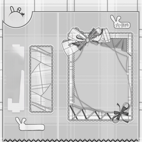 ［推し活グッズ］アクリルフレーム ブラック【IBLL31】