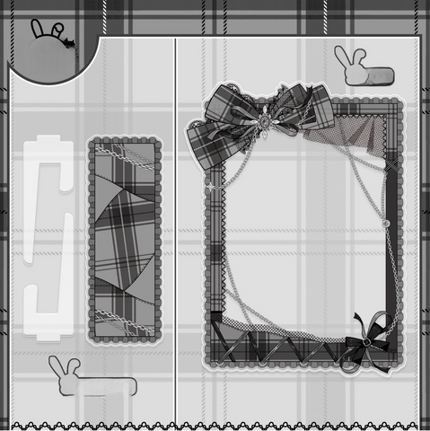 ［推し活グッズ］アクリルフレーム ブラック【IBLL31】