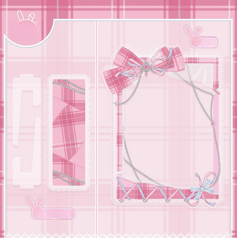 ［推し活グッズ］アクリルフレーム ホワイト【D6C21Q】