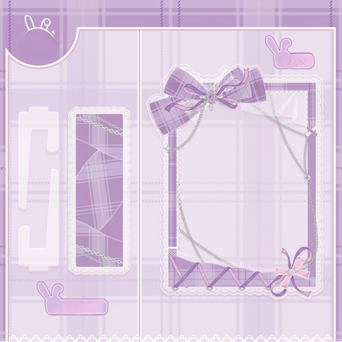 ［推し活グッズ］アクリルフレーム ホワイト【D6C21Q】