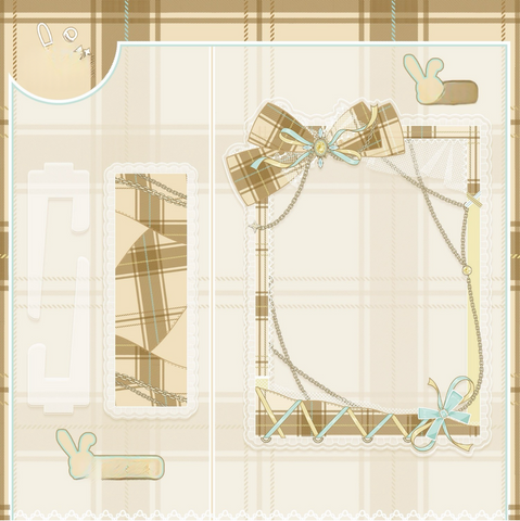 ［推し活グッズ］アクリルフレーム ホワイト【D6C21Q】