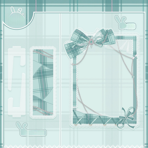 ［推し活グッズ］アクリルフレーム ホワイト【D6C21Q】