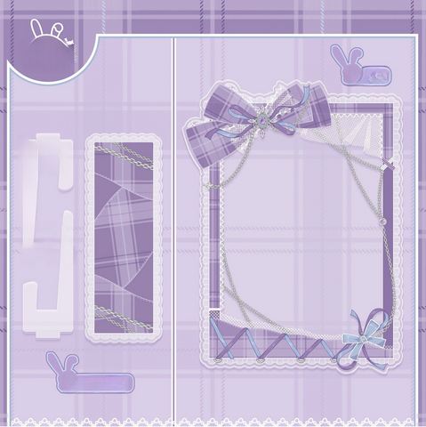 ［推し活グッズ］アクリルフレーム ホワイト【D6C21Q】