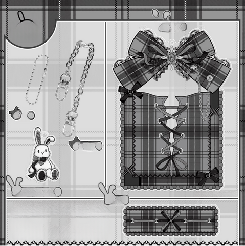 ［推し活グッズ］アクリルフレーム ブラック【6OZL48】