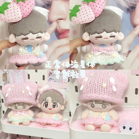 ［ぬい服］10cm 無属性 手作り ぬいぐるみ用 お洋服【裙裙】