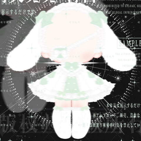 【受注予約】［ぬい服］30cm 無属性 ぬいぐるみ用服【兔兔】