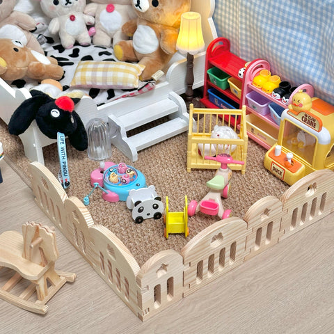 【受注予約】［ぬい小物］10/15/20cm 無属性 ぬいぐるみ用 ベッド【婴儿床】