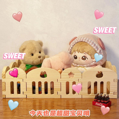 【受注予約】［ぬい小物］10/15/20cm 無属性 ぬいぐるみ用 ベッド【婴儿床】