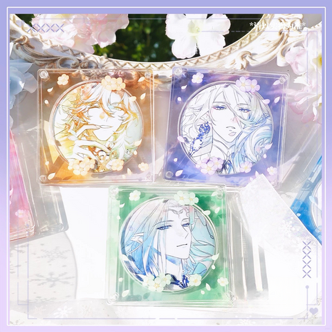 ［推し活グッズ］缶バッジ アクリルフレーム 58～75mm【ZAR9WZ】