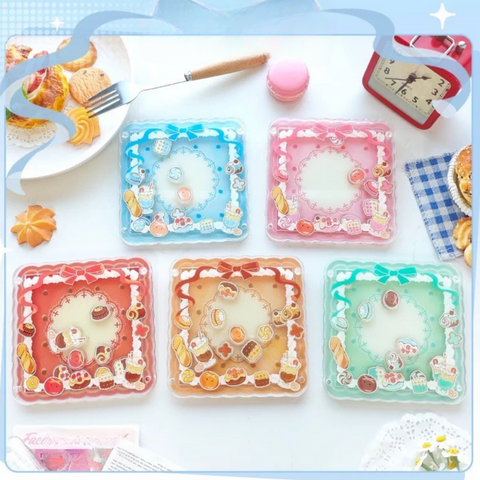 ［推し活グッズ］コースター 缶バッジ アクリルフレーム+パーツ セット【M5KLGJ】