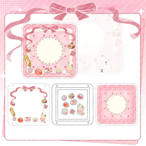 ［推し活グッズ］コースター 缶バッジ アクリルフレーム+パーツ セット【M5KLGJ】