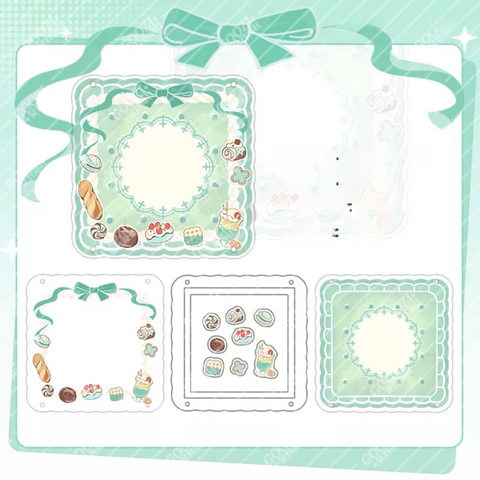 ［推し活グッズ］コースター 缶バッジ アクリルフレーム+パーツ セット【M5KLGJ】