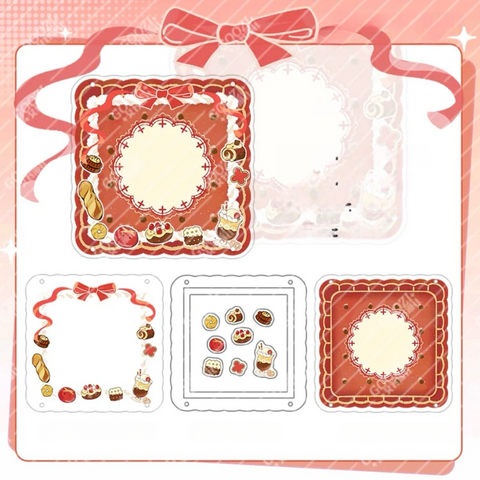 ［推し活グッズ］コースター 缶バッジ アクリルフレーム+パーツ セット【M5KLGJ】