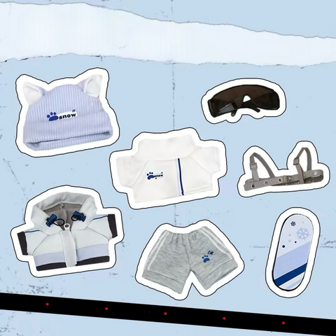 ［ぬい服］20cm 無属性 ぬいぐるみ用 お洋服【滑雪】