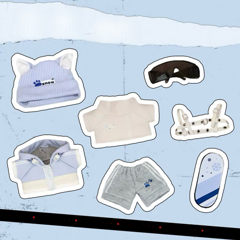 ［ぬい服］20cm 無属性 ぬいぐるみ用 お洋服【滑雪】