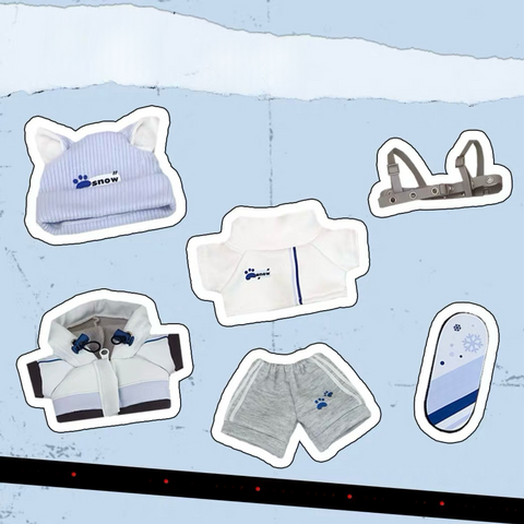 ［ぬい服］20cm 無属性 ぬいぐるみ用 お洋服【滑雪】