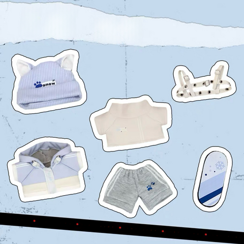 ［ぬい服］20cm 無属性 ぬいぐるみ用 お洋服【滑雪】