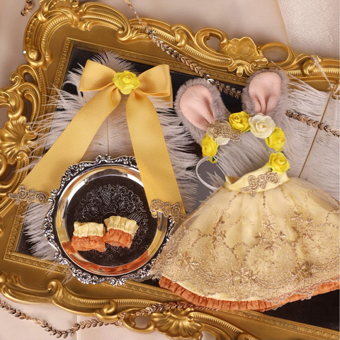 ［ぬい服］10cm 無属性 ぬいぐるみ用 お洋服【金盏花】