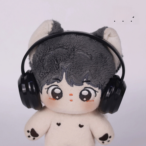 ［ぬい小物］10cm 無属性 ぬいぐるみ用 ヘッドホン【耳机】