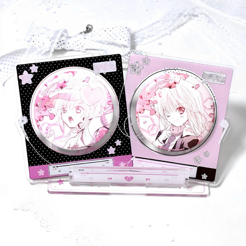 ［推し活グッズ］缶バッジ アクリルスタンド 58~75mm【LRC91X】