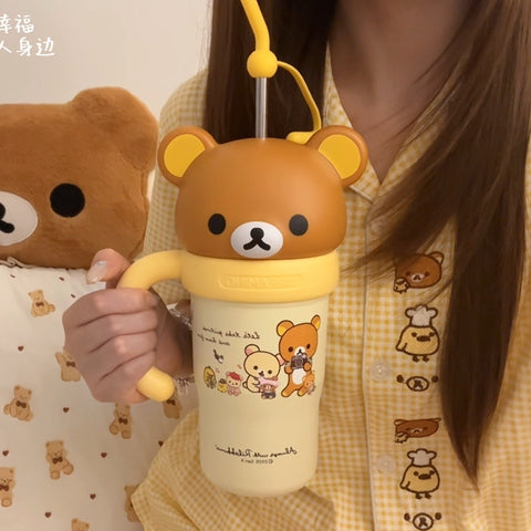 ［キャラグッズ］リラックマ 正規品 ボトル 保温保冷 830ml【IKUO5W】