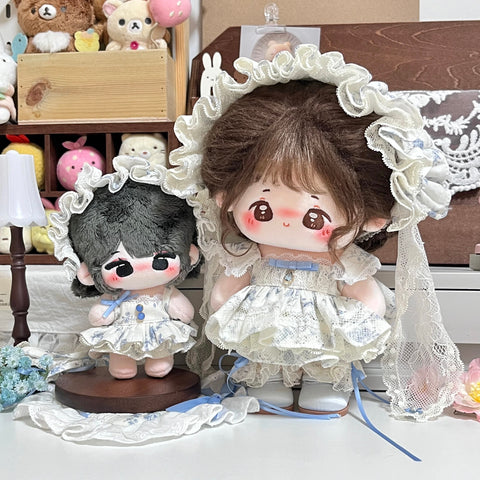 【受注予約】［ぬい服］20cm 無属性 ぬいぐるみ用 お洋服【蓝花织】