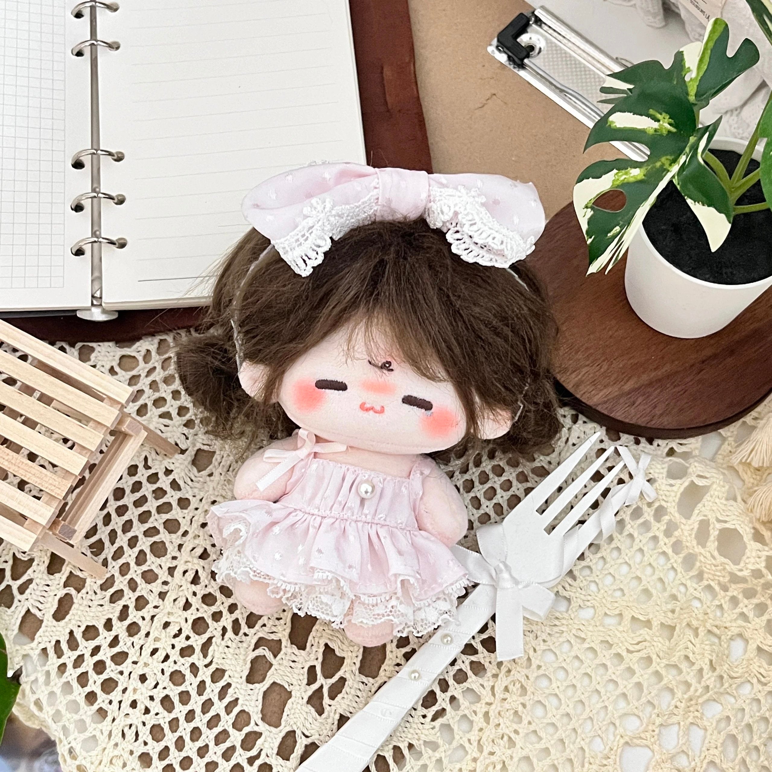 受注予約】［ぬい服］10cm 無属性 ぬいぐるみ用 お洋服【蓝花织