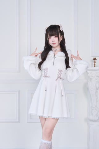 ［ファッション］地雷系 量産型 オフショル ワンピース【BKZ7TH】