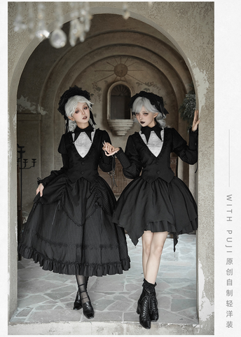 ［ファッション］ゴシック レトロ トップス スカート【D6IZFN】