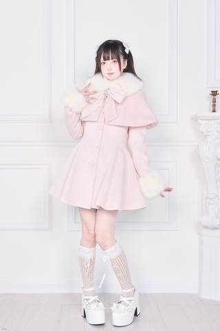 ［ファッション］地雷系 ビッグリボンフレアコート【Z834PJ】