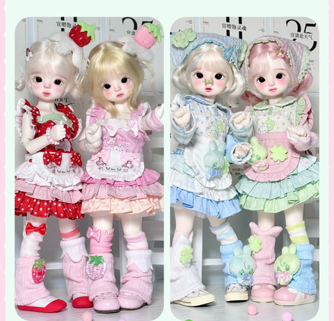 【受注予約】［BJD服］1/6 1/4 kumako ドール用 衣装セット【莓果】