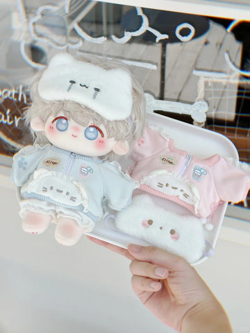 ［ぬい服］20cm 無属性 ぬいぐるみ用 お洋服【水色猫】