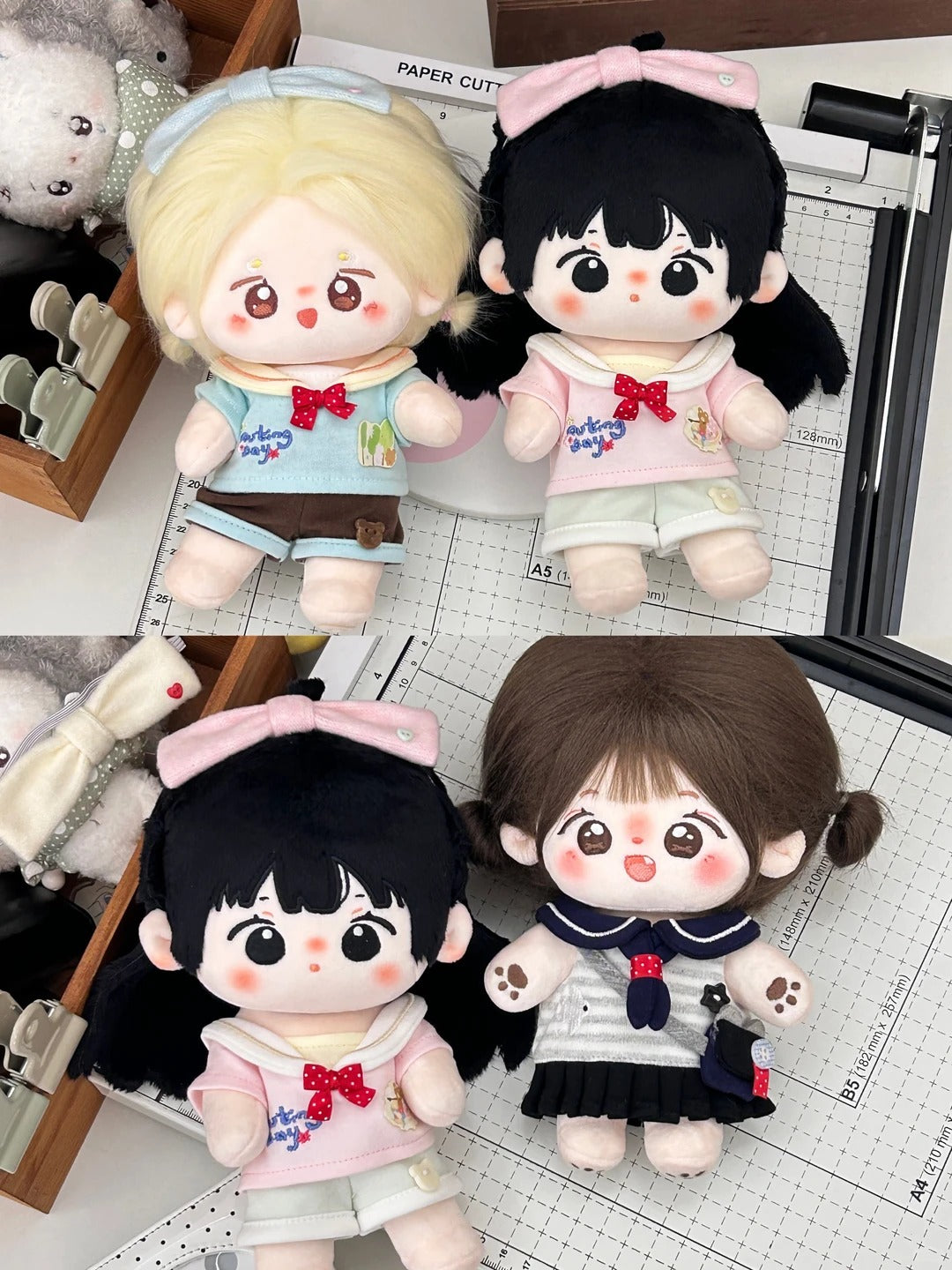 無属性ぬいぐるみ服　20cm 62セット ぬい服］20cm 無属性 ぬいぐるみ用 お洋服【学院】 – candymoon