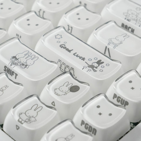 【メカニカルキーボード】119キー MAO ミッフィー キーキャップ