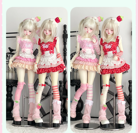 【受注予約】［BJD服］1/6 1/4 kumako ドール用 衣装セット【莓果】