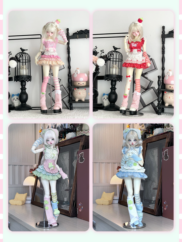 【受注予約】［BJD服］1/6 1/4 kumako ドール用 衣装セット【莓果】