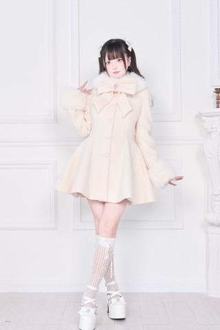 ［ファッション］地雷系 ビッグリボンフレアコート【Z834PJ】